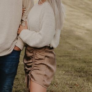 Mable Brown Silk Dress